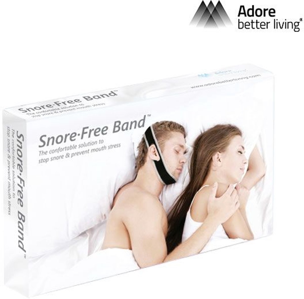 Foto van Adore Better Living Anti-Snurk Elastieken Band – 60x9cm | Effectieve en Natuurlijke Remedie om te Stoppen met Snurken | Betere Nachtrust voor U en Uw Partner