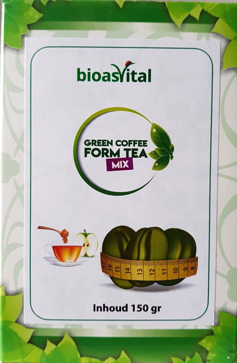 Foto van Bioasvital groene coffee mix form thee voor afslanken