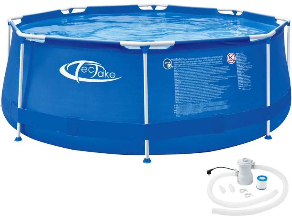 TecTake -  Swimming pool rond met filterpomp Ø 300 x 76 cm