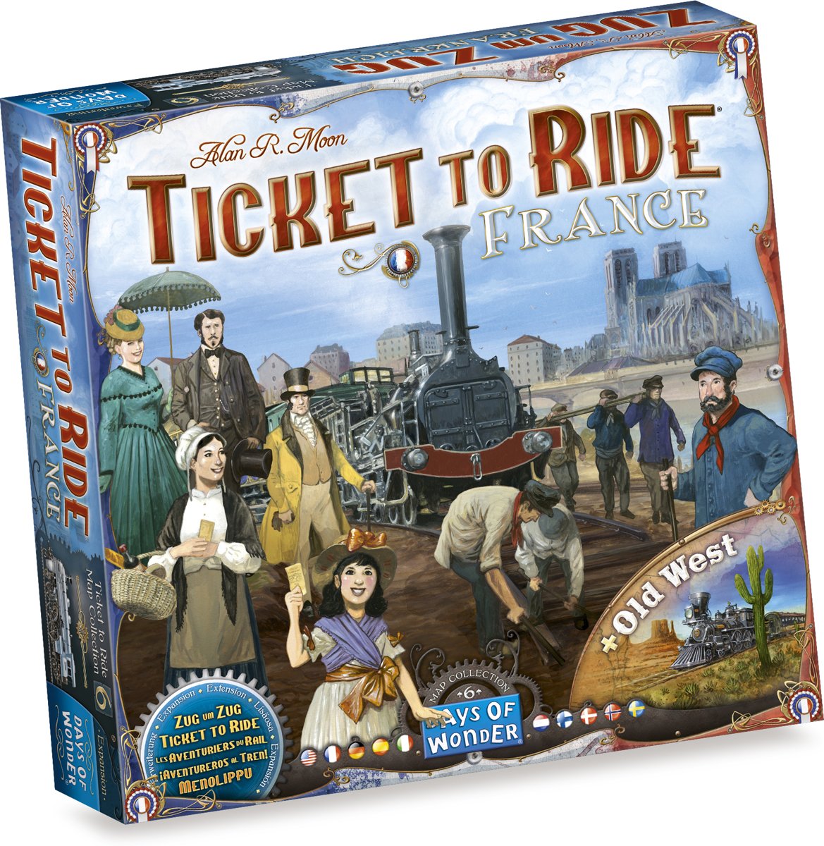 Ticket to Ride France/Old West - Bordspel - Uitbreiding