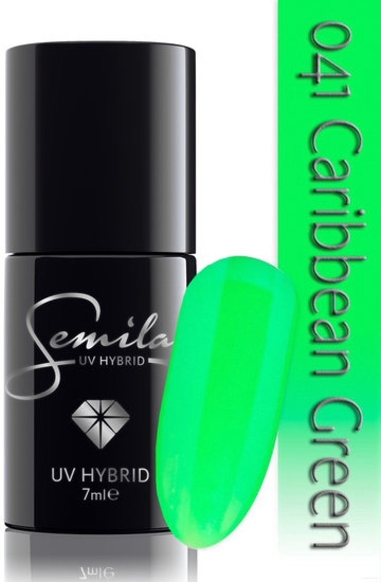 Foto van 041 UV Hybrid Semilac Caribbean Green 7 ml.