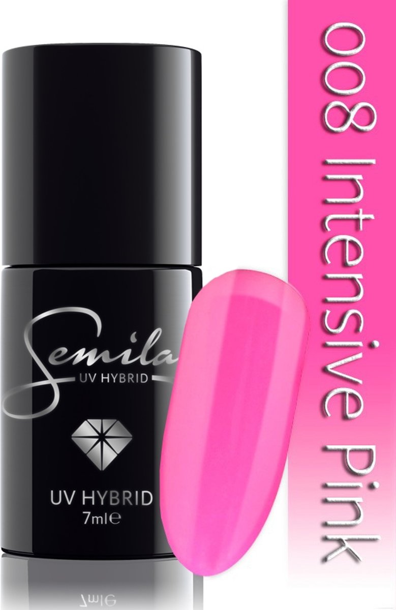 Foto van 008 UV Hybrid Semilac Intensive Pink 7 ml.