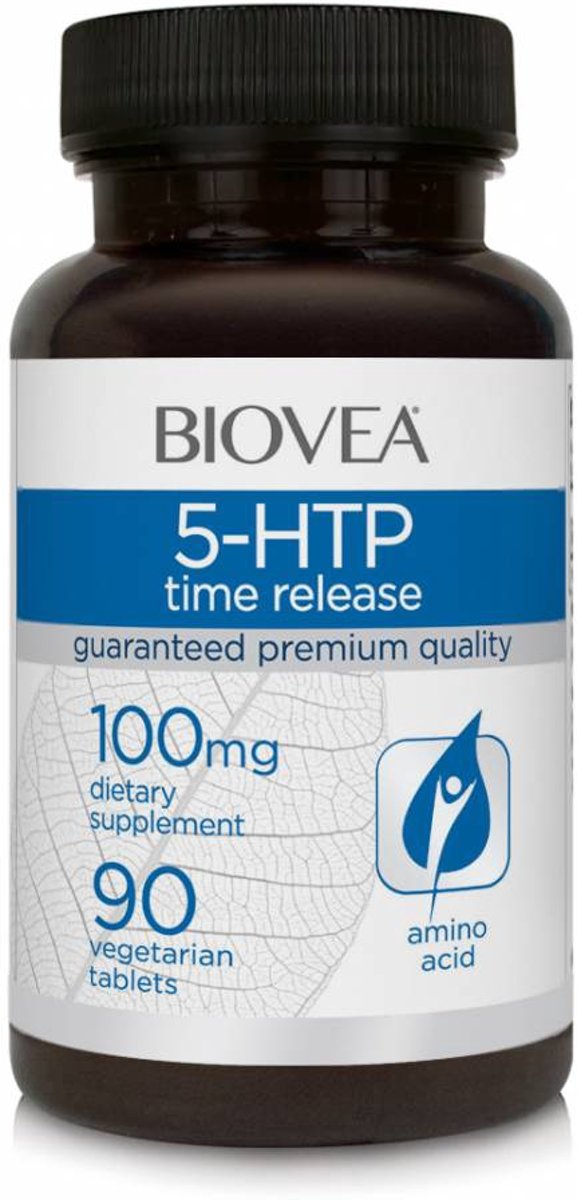 Foto van Biovea 5-HTP (Time Release) 100mg 90 Tablets