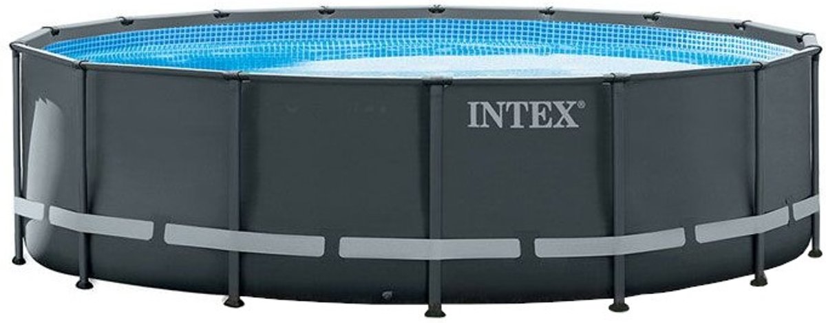 Intex Opzetzwembad Met Accessoires Ultra Xtr Frame 488 X 122 Cm Antraciet