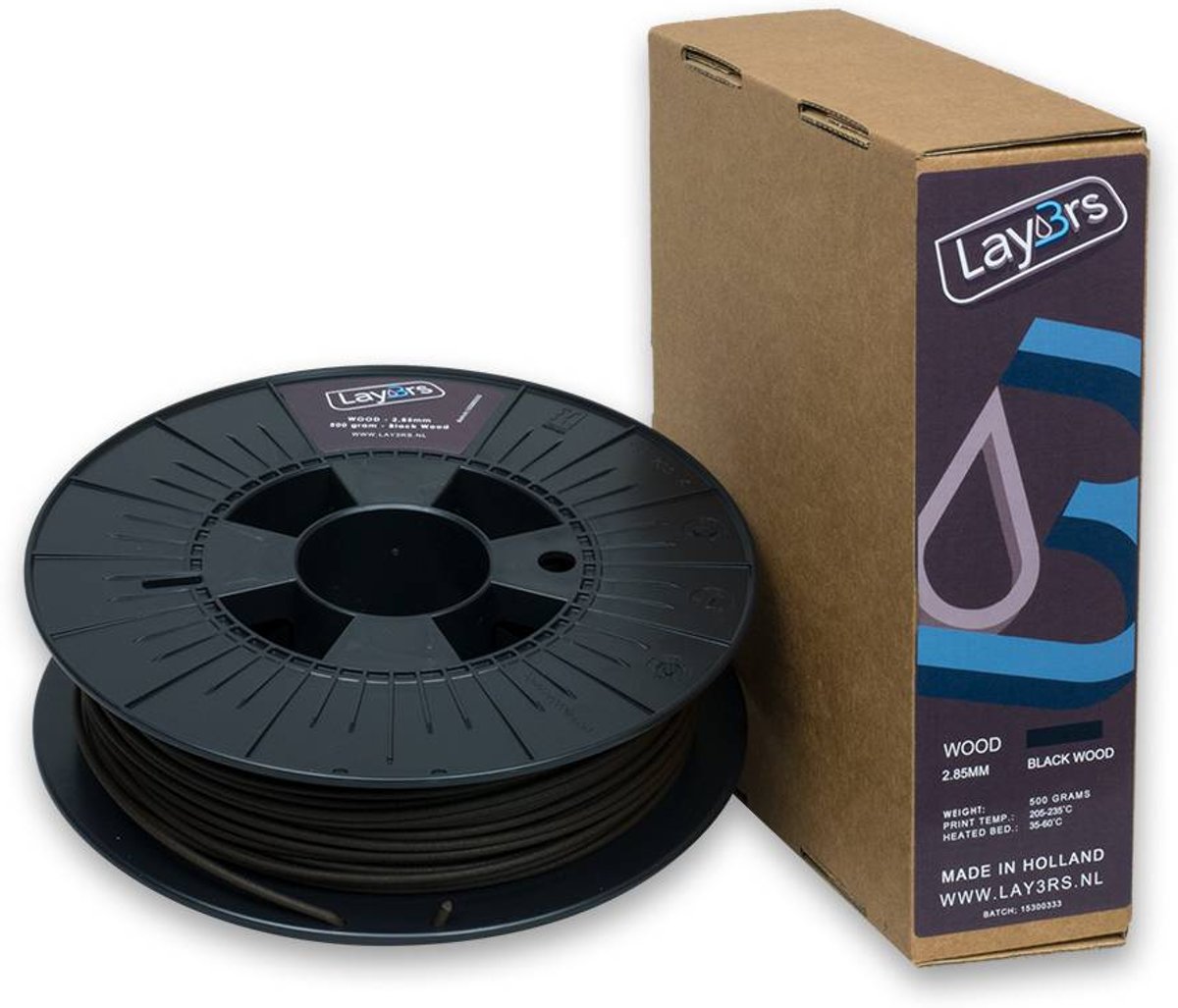 Lay3rs Woodfill Black Wood - 2.85 mm