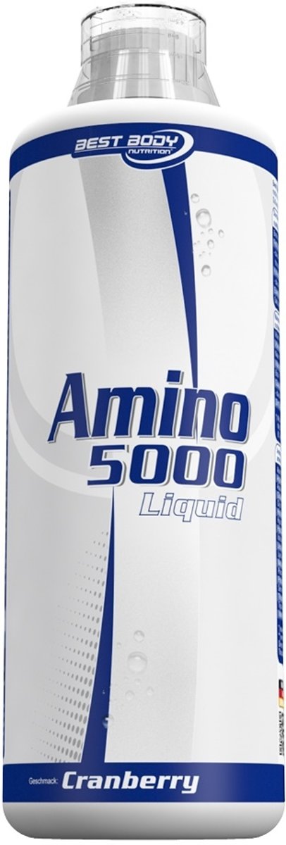 Foto van Best Body Nutrition Amino Liquid 5000 - 1000 ml - Cranberry
