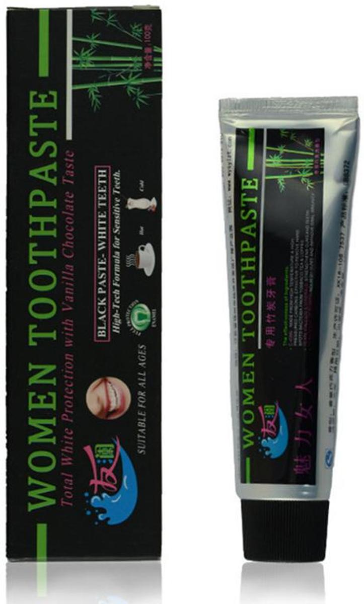 Foto van Black Toothpaste | Bamboo Charcoal Tanden blekende Tandpasta | Zwarte Tandpasta voor Wittere Tanden | 100 ml