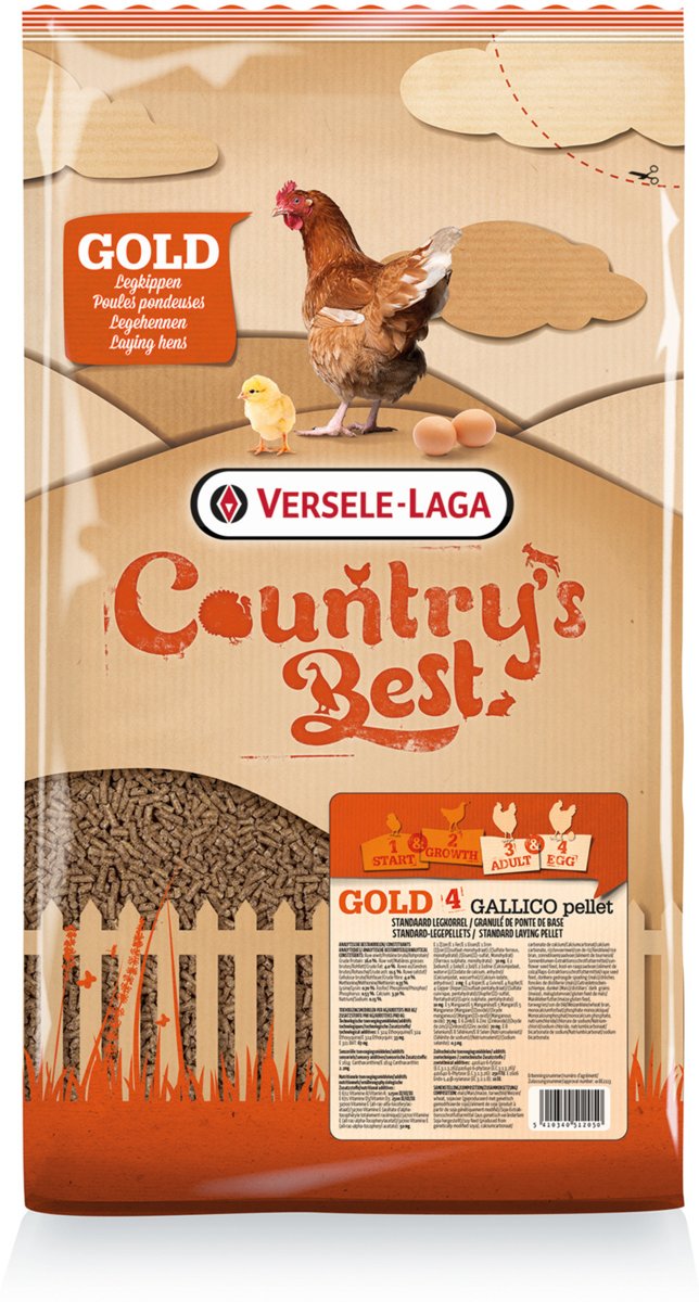 Versele-Laga Country's Best Gold 4 Gallico Pelletlegkorrel - 5 KG