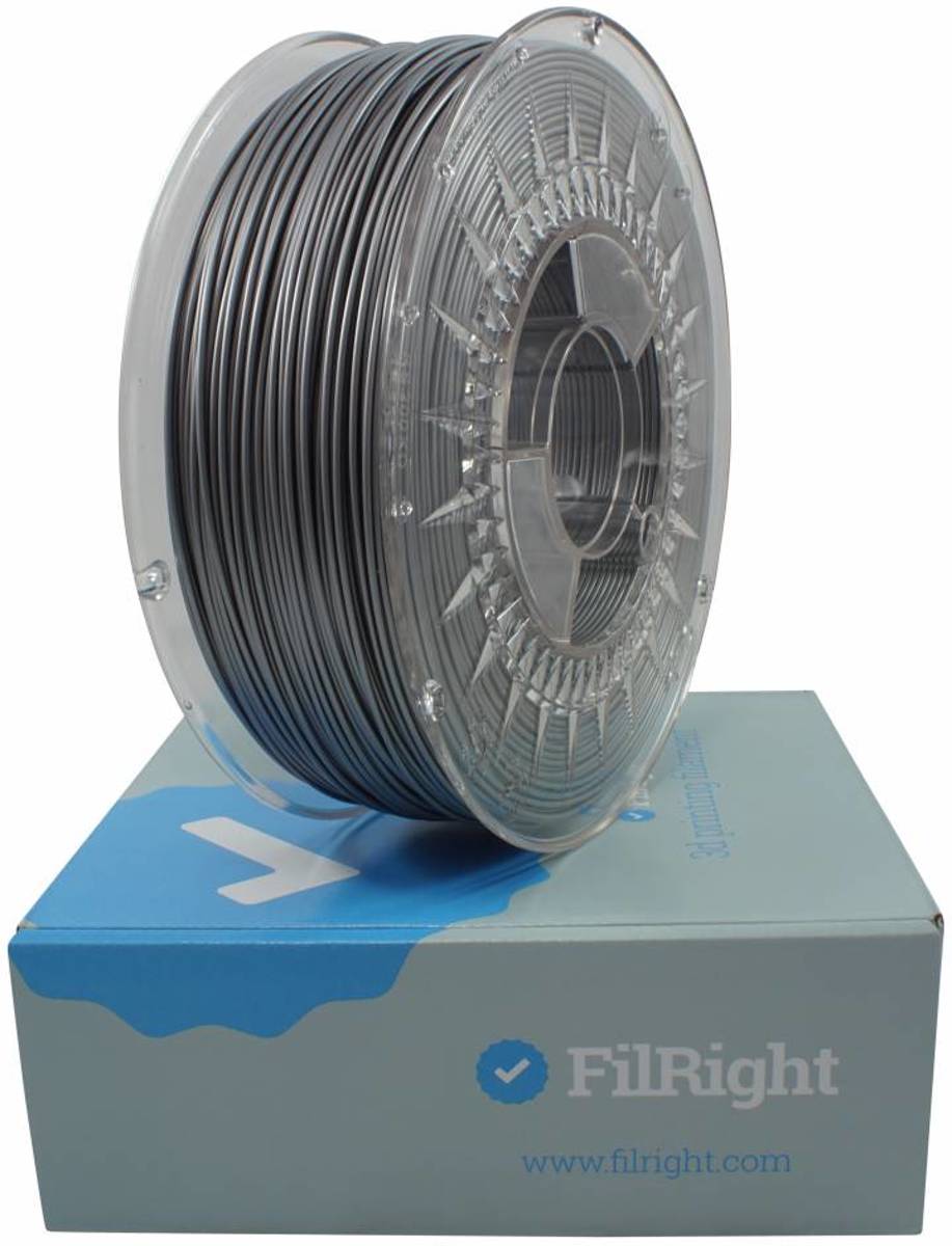 FilRight Maker PLA Filament - 1.75mm - 1 kg - Grijs Metaal