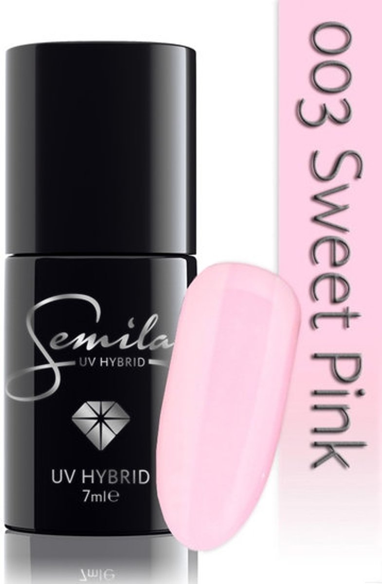 Foto van 003 UV Hybrid Semilac Sweet Pink 7 ml.