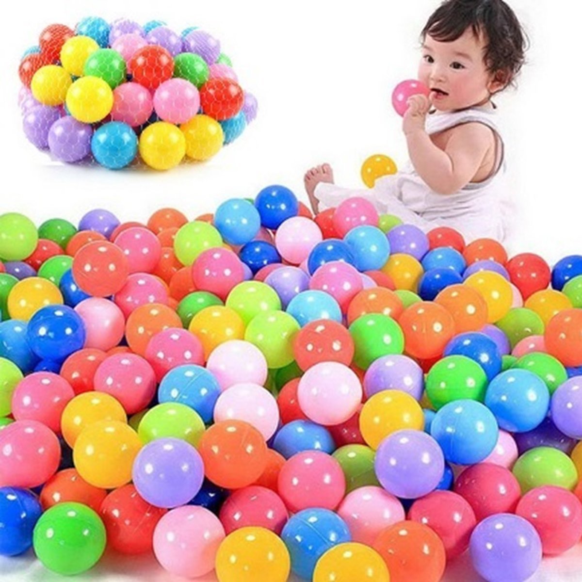 Eyzo 150 Kleurrijke Ballenbak Ballen - Ballentent Speelgoed - 6 cm