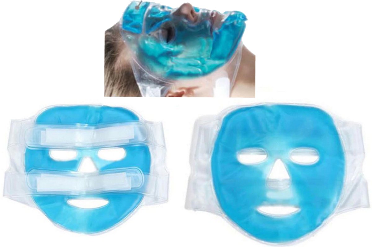 Foto van Koud/warm masker voor het gezicht herbruikbaar - skin icing - stimulatie bloedcirculatie - anti aging - tegen acne en rimpels - ice pack