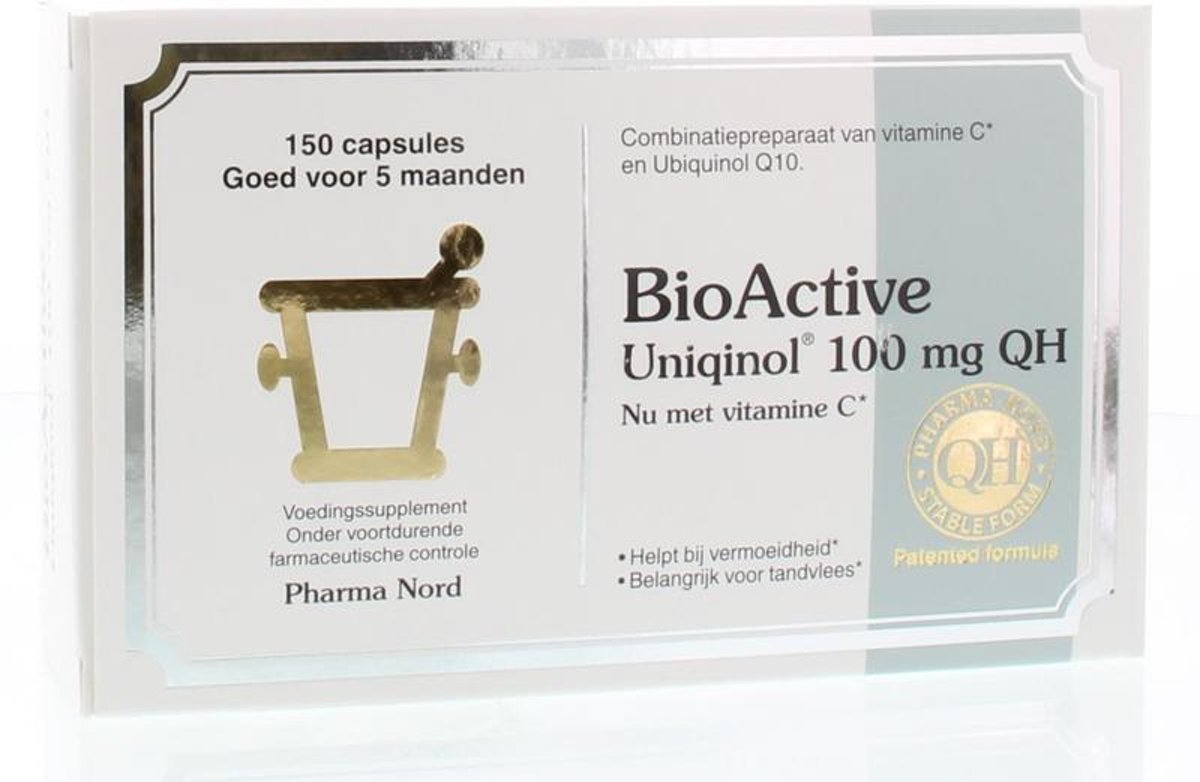 Foto van Pharma Nord BioActive Uniqinol 100 mg QH 150 capsules