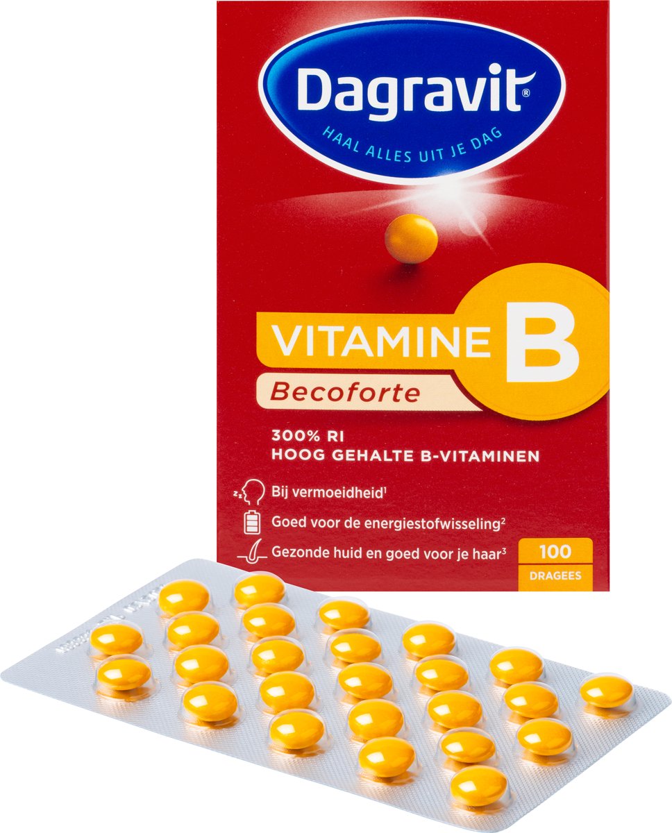 Foto van Dagravit Becoforte - 100 Tabletten - Multivitamine