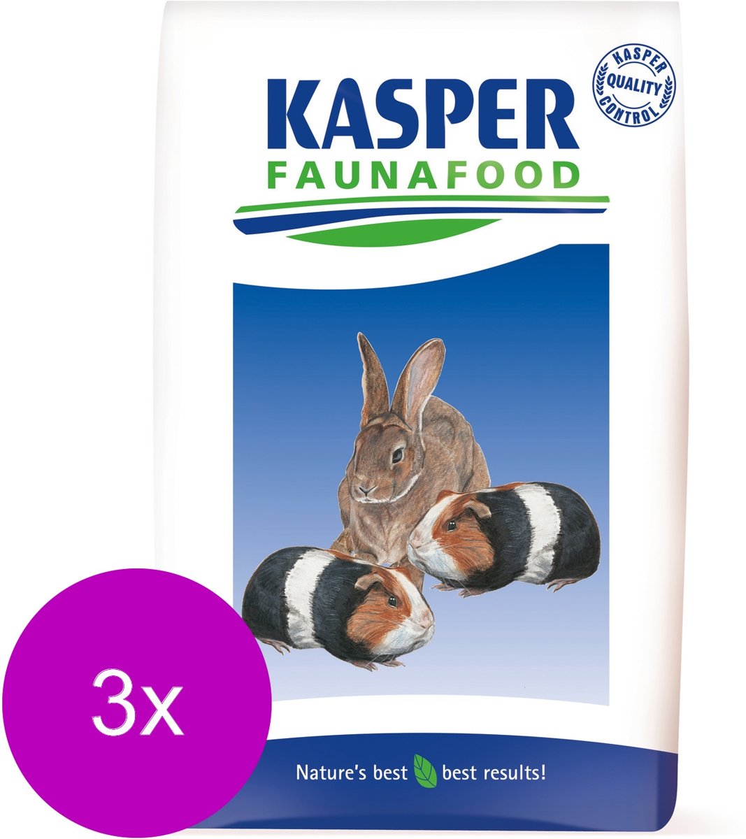 Kasper Faunafood Konijnen Knaagmix - Konijnenvoer - 3 x 3.5 kg