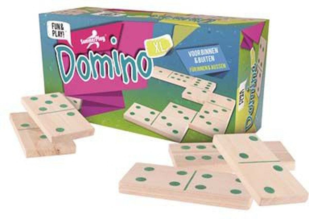 XL domino spel met grote dominostenen