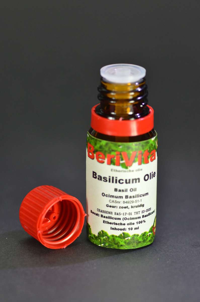 Foto van Basilicum Olie 100% 10ml - Etherische Olie