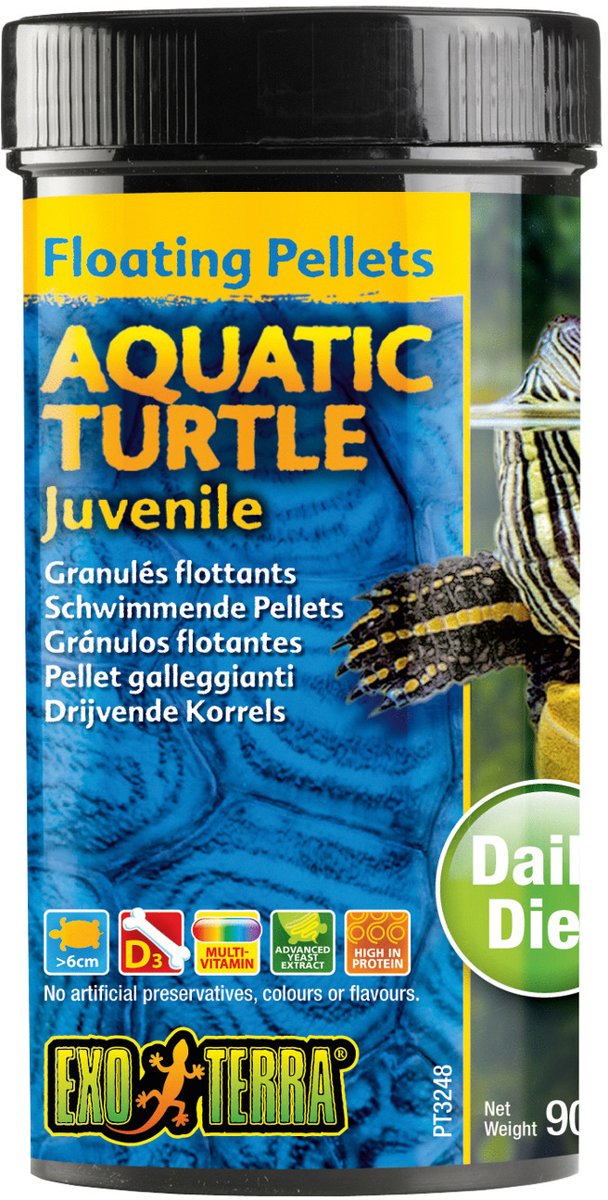 Drijvende Pellets Opgroeiende Waterschildpad 90 gram