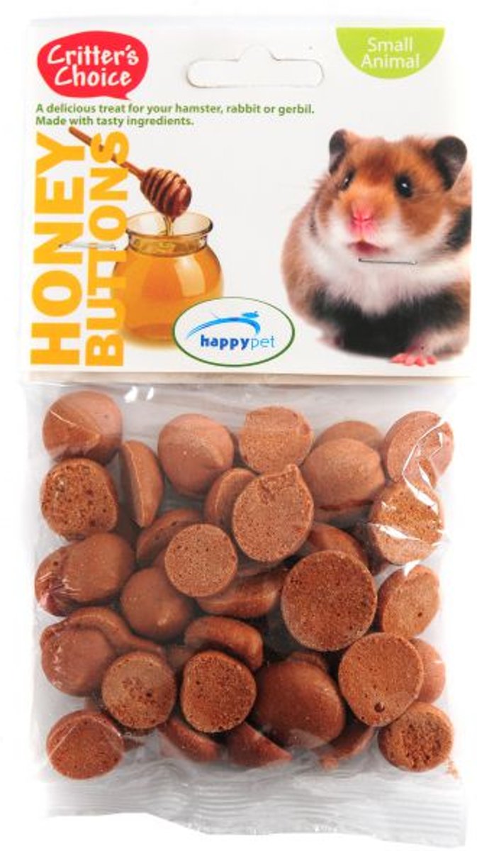 Critter's Choice Konijnensnoepjes - Knaagdiersnack - Honey Buttons
