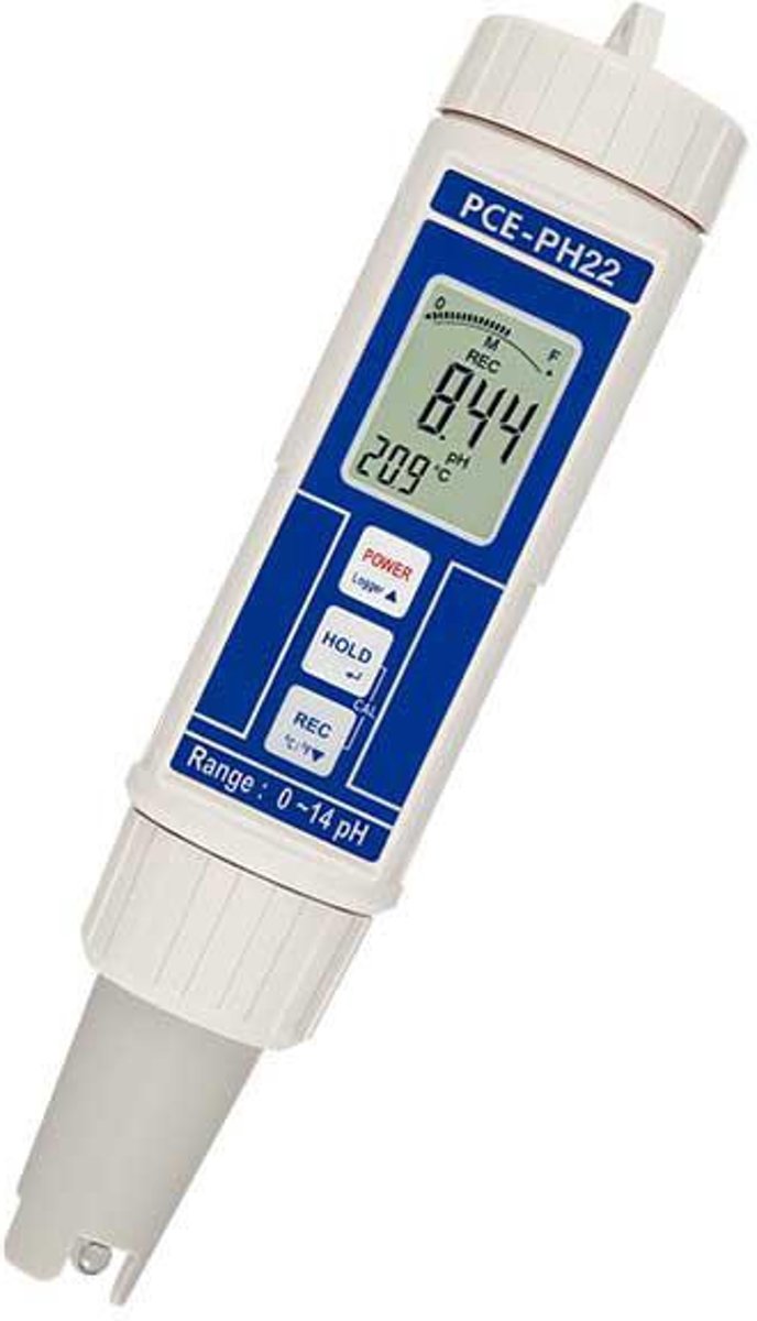 Waterbestendige pH-meter PCE PH 22