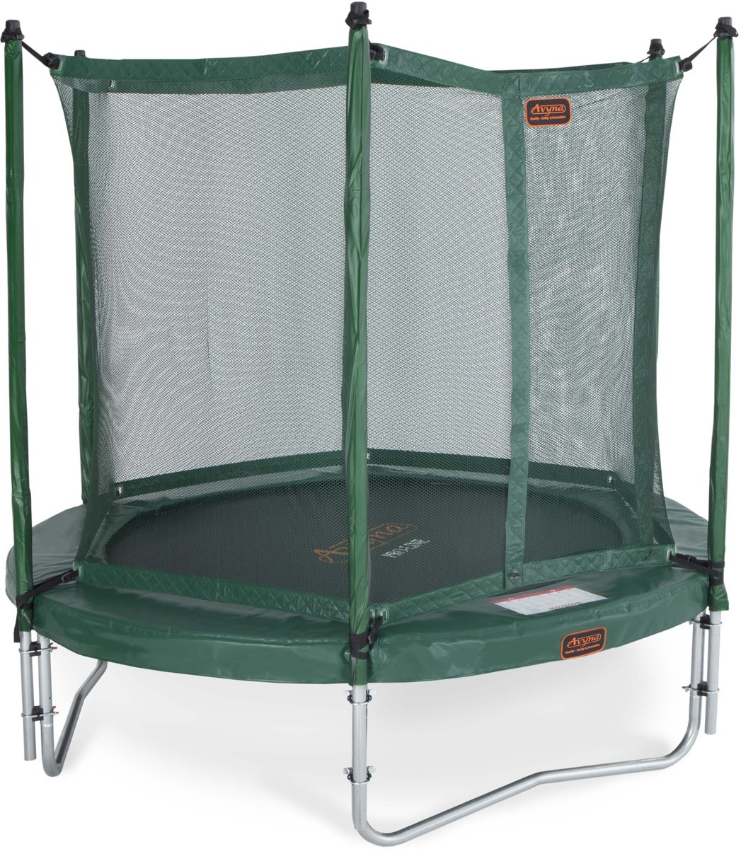 Avyna trampoline PRO-LINE 10 + net boven + ladder - groen