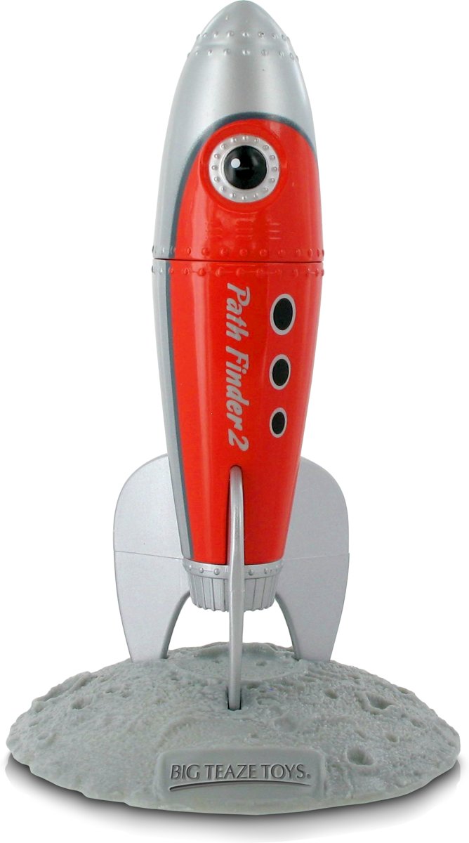 Foto van Big Teaze Toys Retro Pocket Rocket - Rood - Vibrator