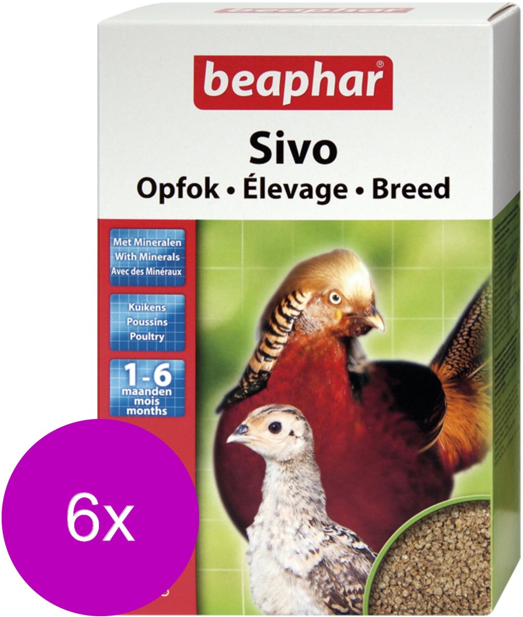Beaphar Sivo Opfok - Kippenvoer - 6 x 1 kg