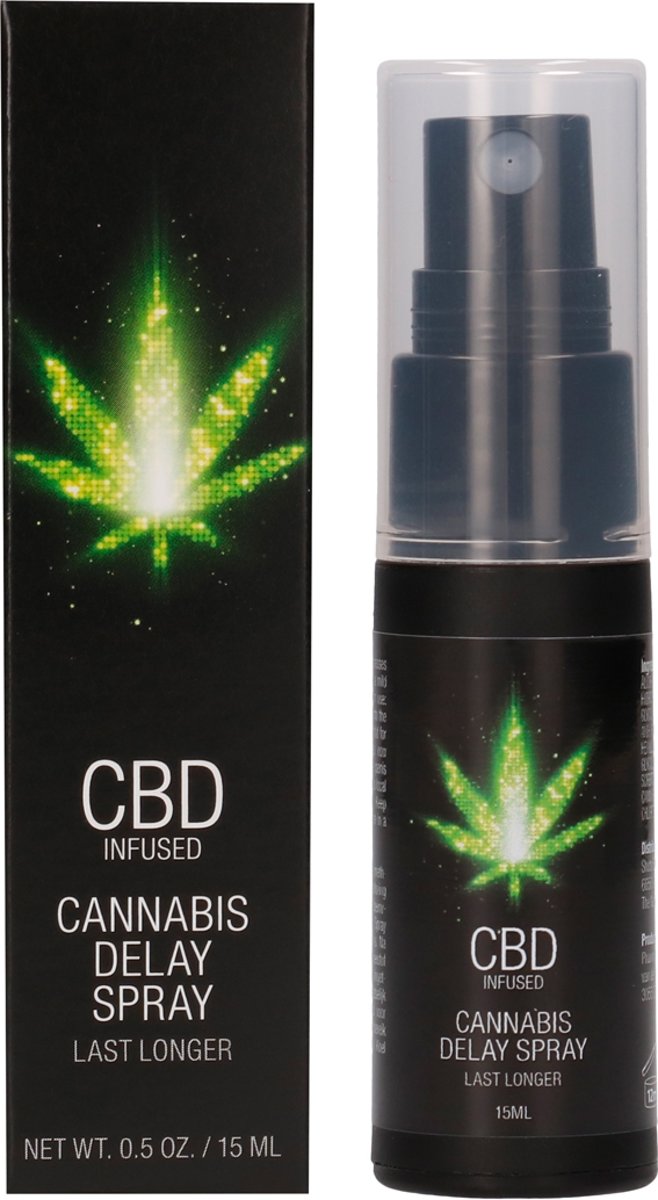 Foto van Shots Pharmquests CBD Cannabis Delay Spray tegen vroegtijdige Zaadlozing - 15 ml