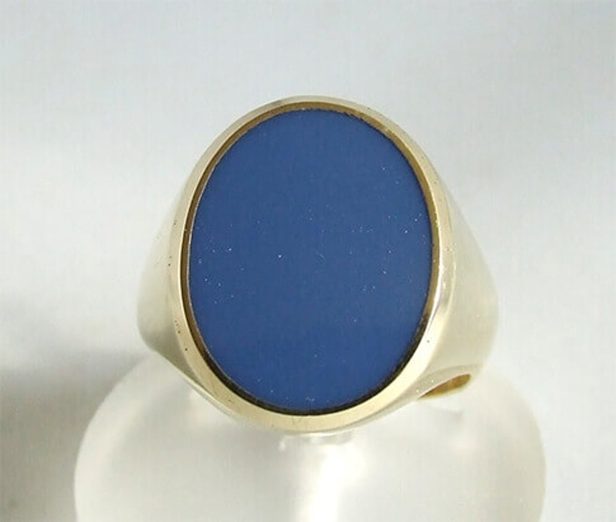 Welp bol.com | Gouden ring met blauwe lagensteen FT-72