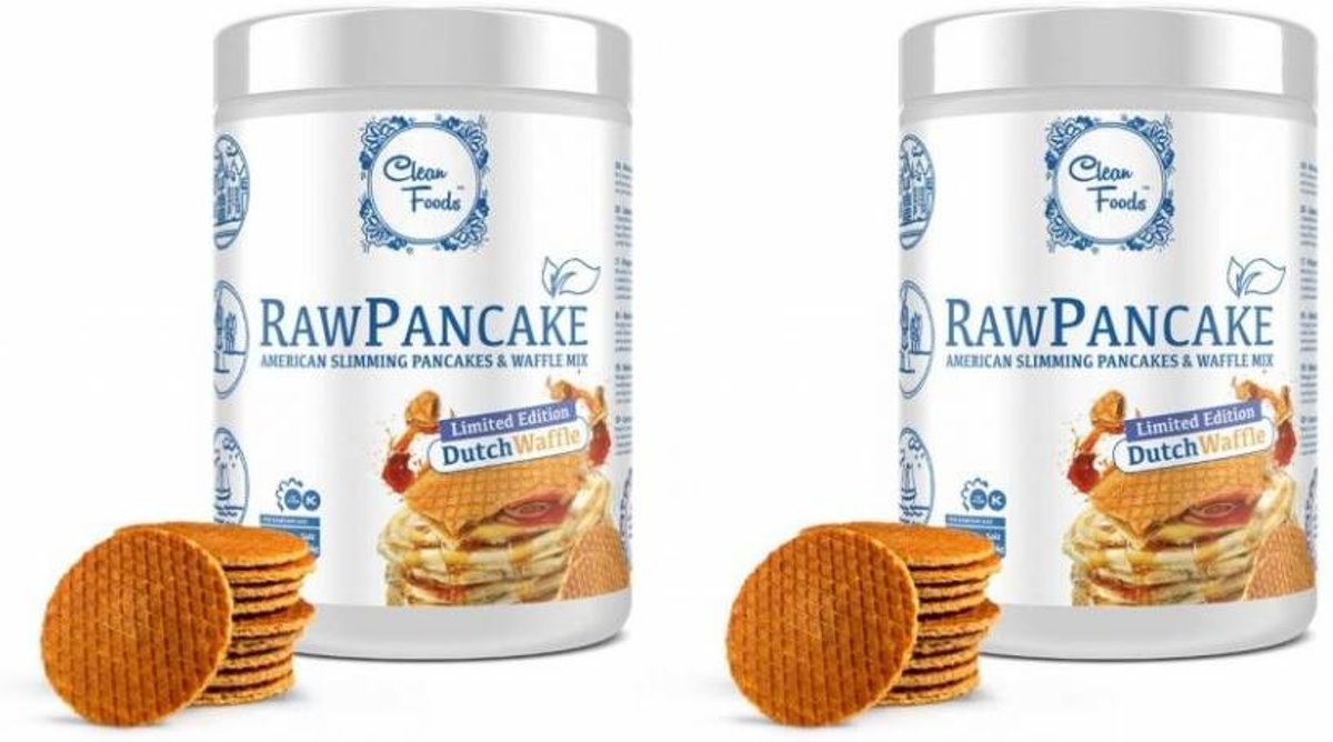 Foto van Raw Pancakes Dutch Waffle, 425g Net, (32 Pancakes), 2-pack