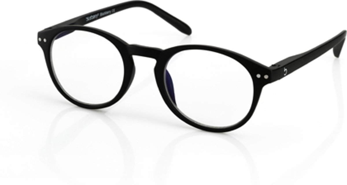 Foto van Blueberry Glasses Leesbril Retro zwart +0.5