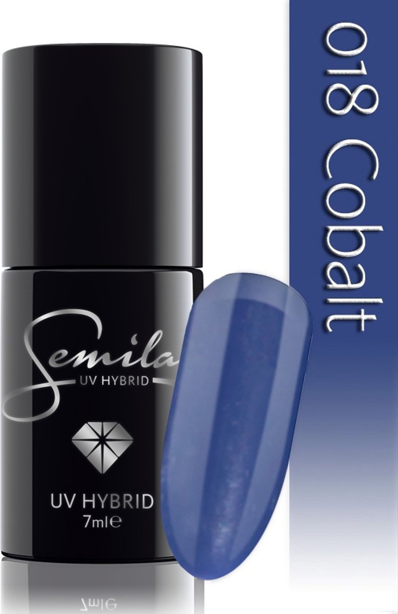 Foto van 018 UV Hybrid Semilac Cobalt 7 ml.