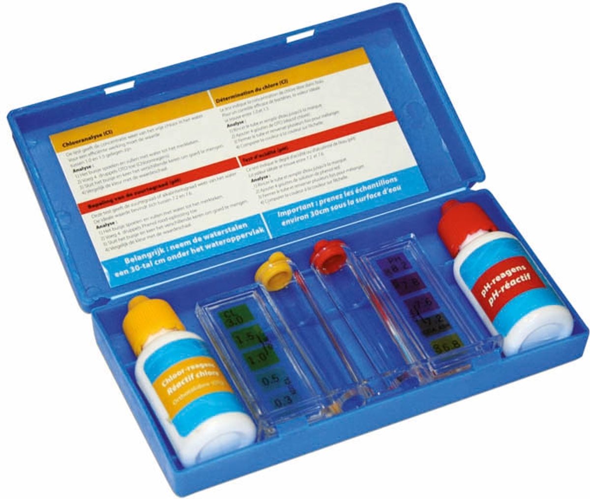 Test kit PH en Chloorgehalte - Testflesjes