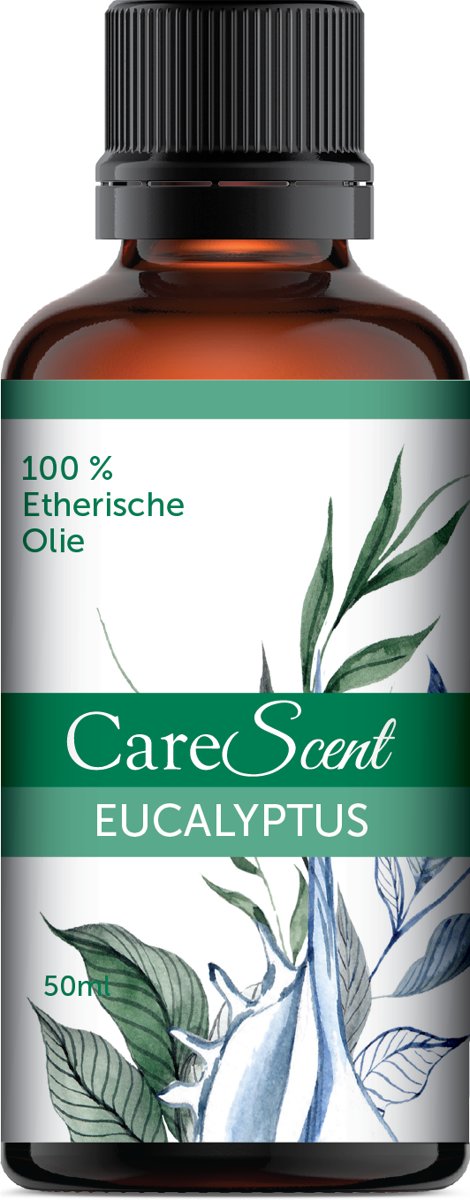 Foto van CareScent Eucalyptus Olie 50ml | Etherische Olie | Essentiële Olie | Geur Olie | Aroma Olie | Aroma Diffuser Olie