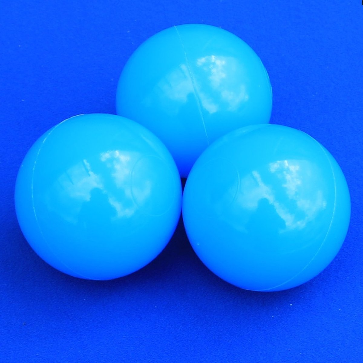 Ballenbakballen 70mm Licht Blauw - 1000 stuks