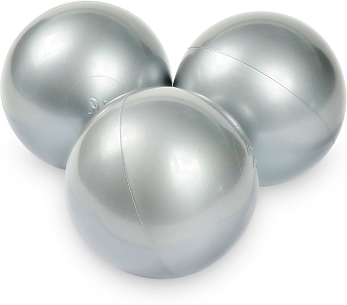 Ballenbak ballen zilver (70mm) voor ballenbak 100 stuks