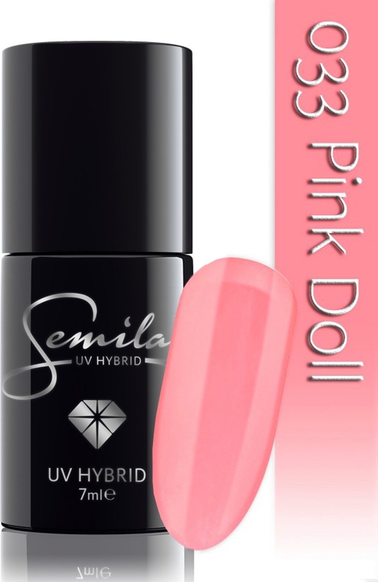 Foto van 033 UV Hybrid Semilac Pink Doll 7 ml.