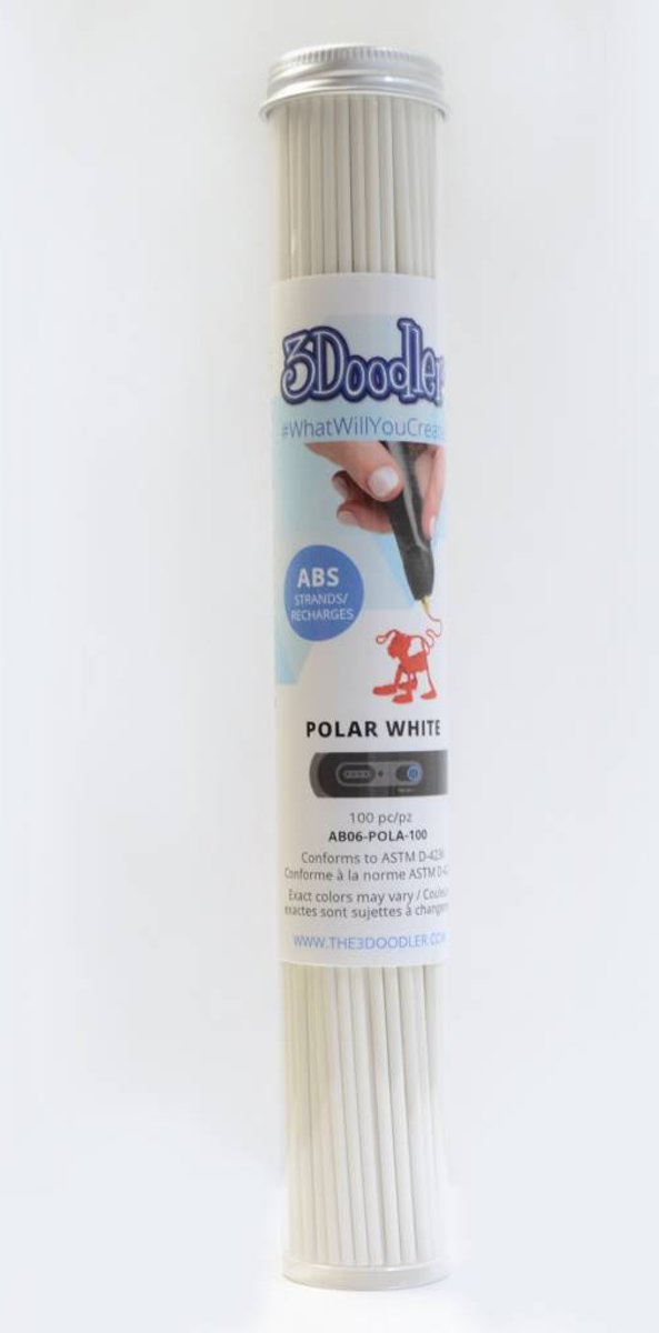 3Doodler Polar White ABS Tube