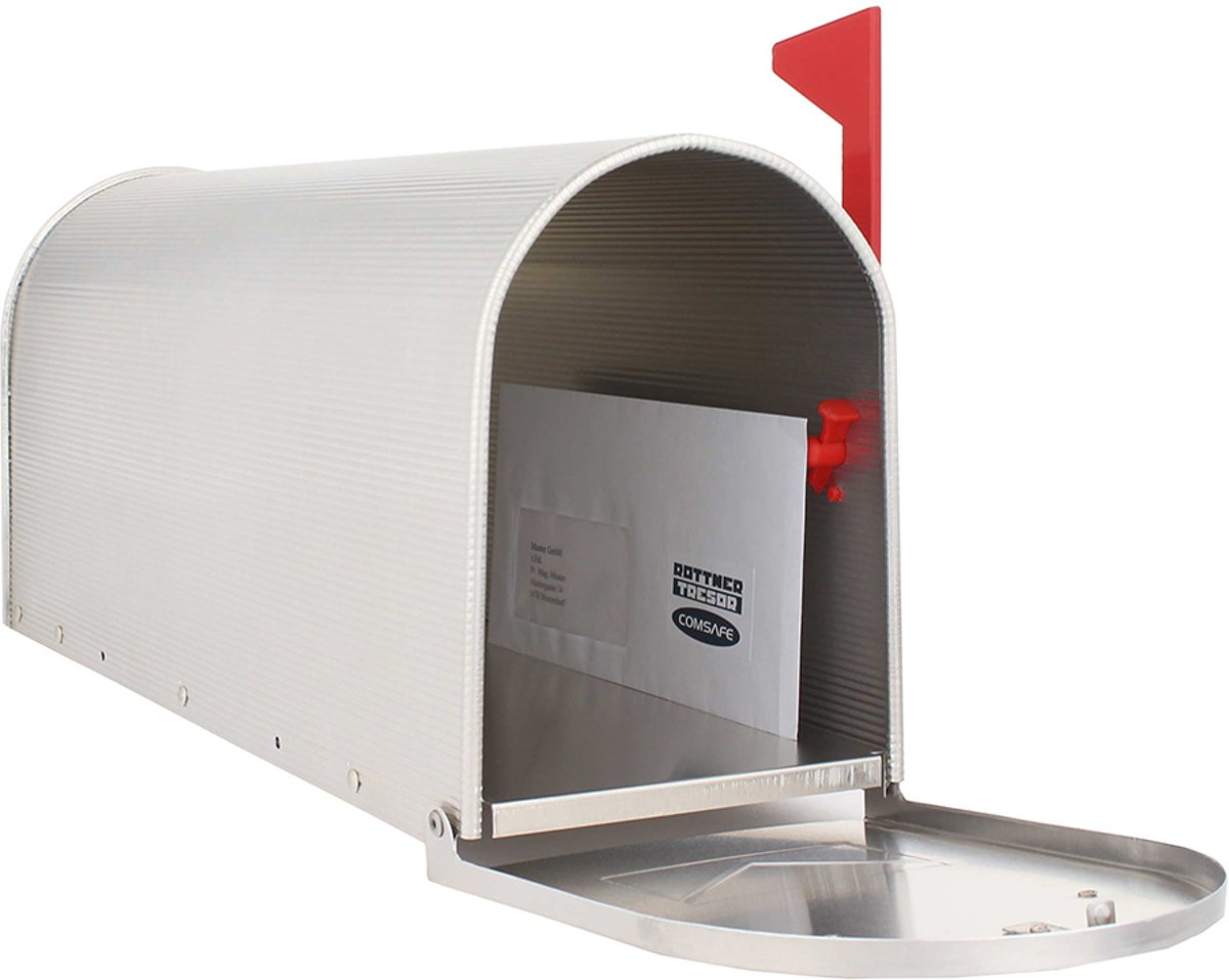 Amerikaanse brievenbus / US-MAILBOX (Zilver) (aluminium)