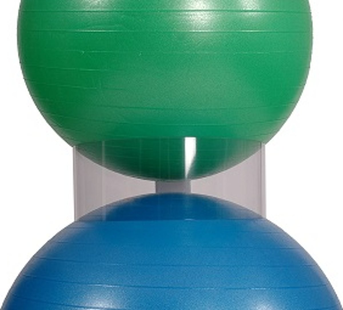 Foto van 3 doorzichtige stapelringen voor oefenballen
