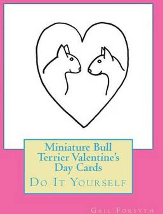 Thumbnail van een extra afbeelding van het spel Miniature Bull Terrier Valentine's Day Cards