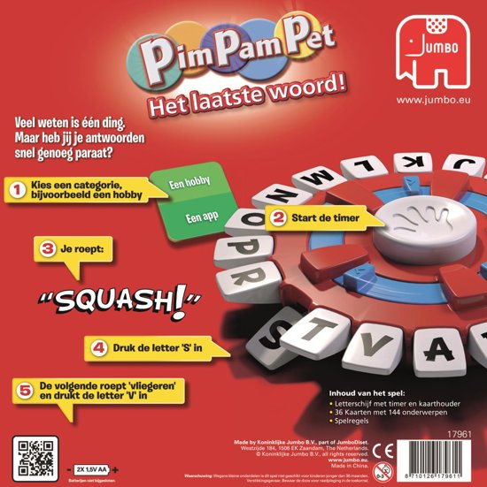 Thumbnail van een extra afbeelding van het spel Pim Pam Pet Het Laatste Woord! - Gezelschapsspel