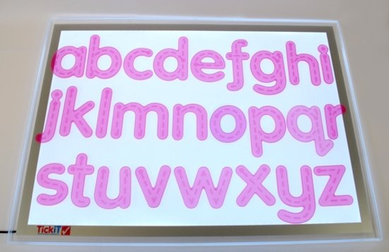 Afbeelding van het spel Siliconen alfabet - roze