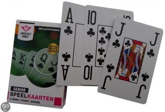 Afbeelding van het spel 5x Senioren ( EXTRA GROTE INDEX ) speelkaarten Bridge Poker