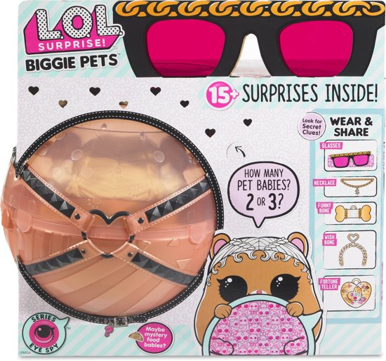 L.O.L. Surprise Eye Spy Biggie Pets MC Hammy - hamster