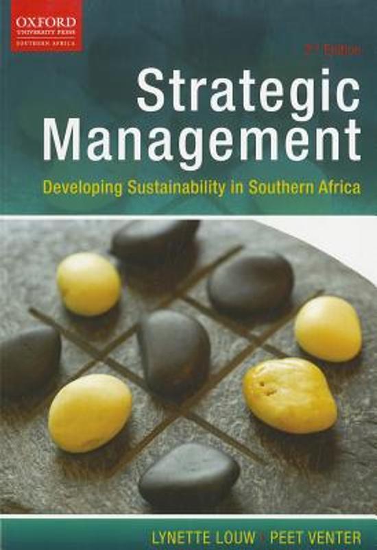 Strategic Management 344 Exam Summaries