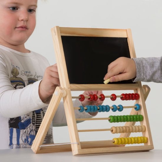 Afbeelding van het spel Kindertelraam met Dubbel Krijtbord