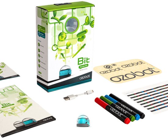 Afbeelding van het spel Ozobot Bit 2.0 - Educatieve Smart Robot - Starter Pack - Blue