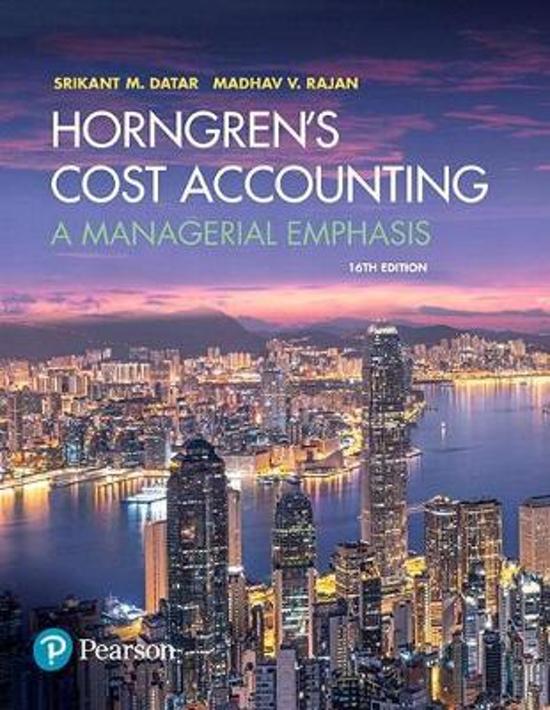 Horngren's Cost Accounting Plus Myaccountinglab with Pearson Etext -- Access Card Package