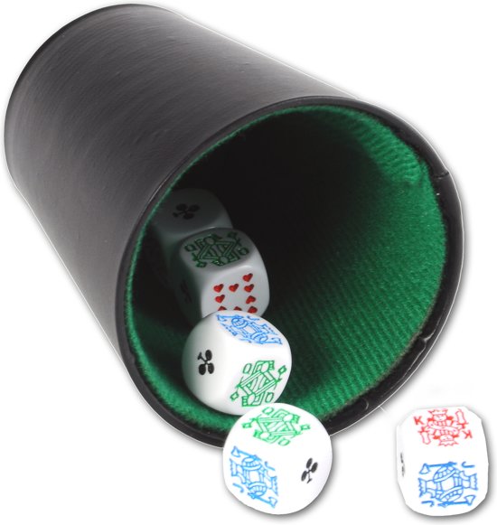 Afbeelding van het spel Longfield Games Pokerbeker Met Deksel En 18mm Pokerstenen
